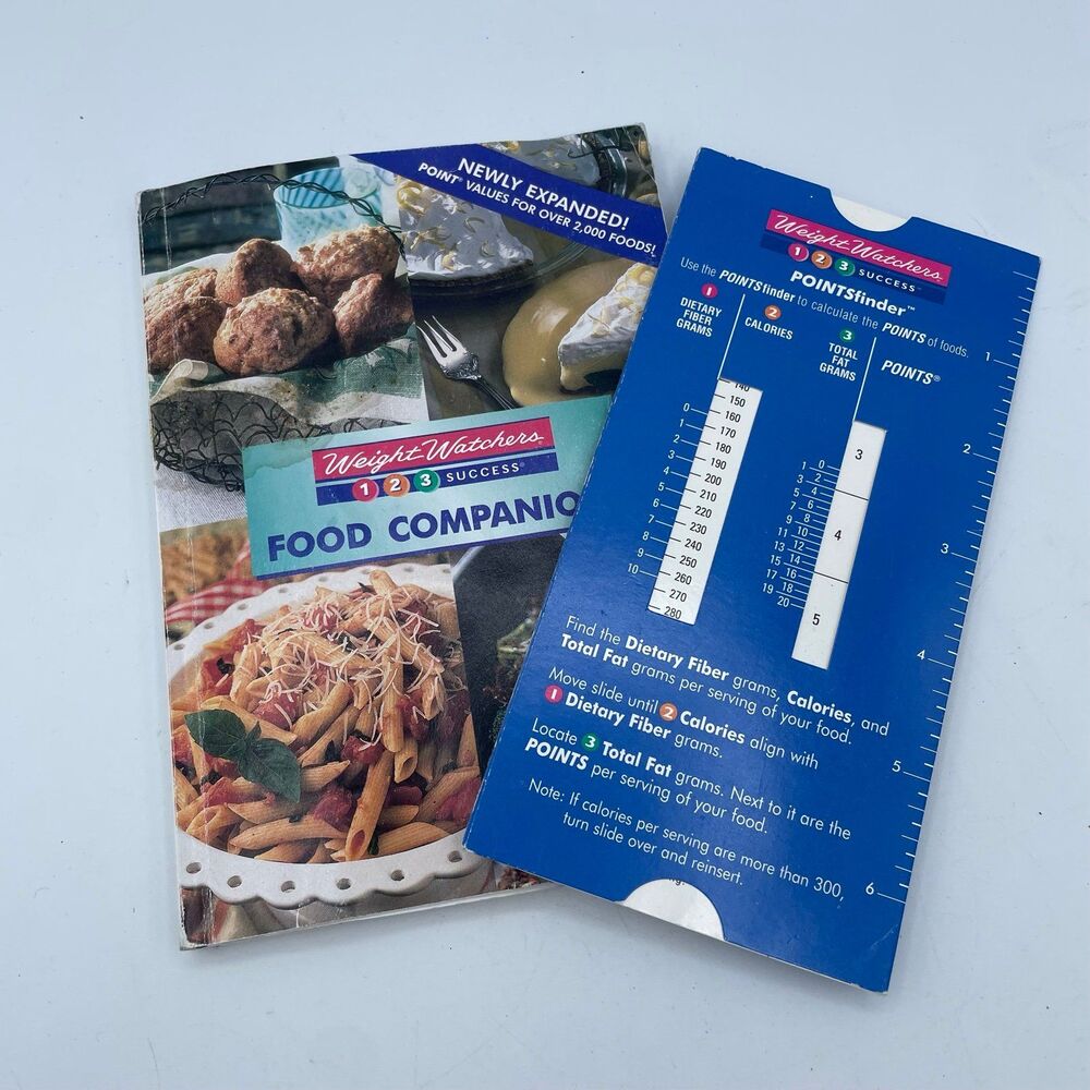 Vintage Weight Watchers 123 Success Food Companion Book Points Finder Slid